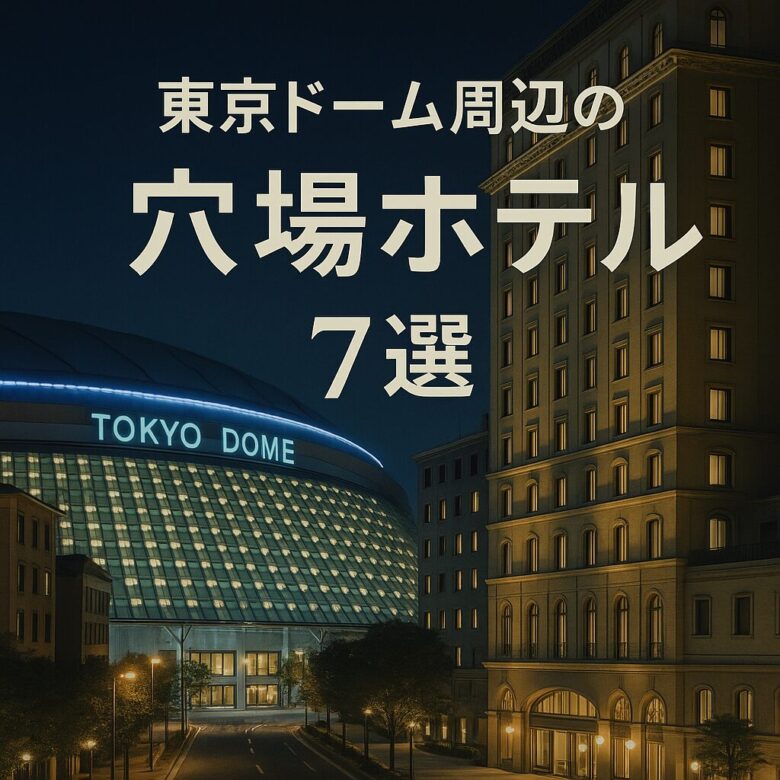【穴場】東京ドーム周辺で安く泊まれるおすすめホテル7選｜ライブ遠征・一人旅にも最適